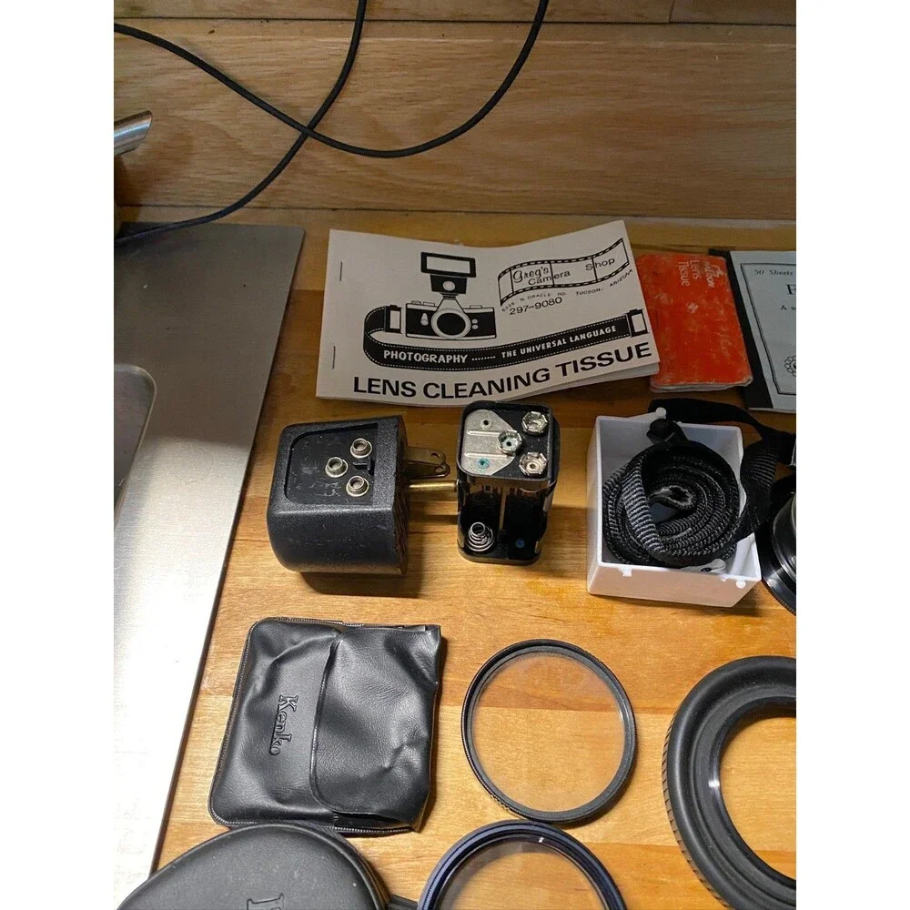 Vintage Camera Lens Accessories Lot Filters Adapters Nikon Tamron Promaster